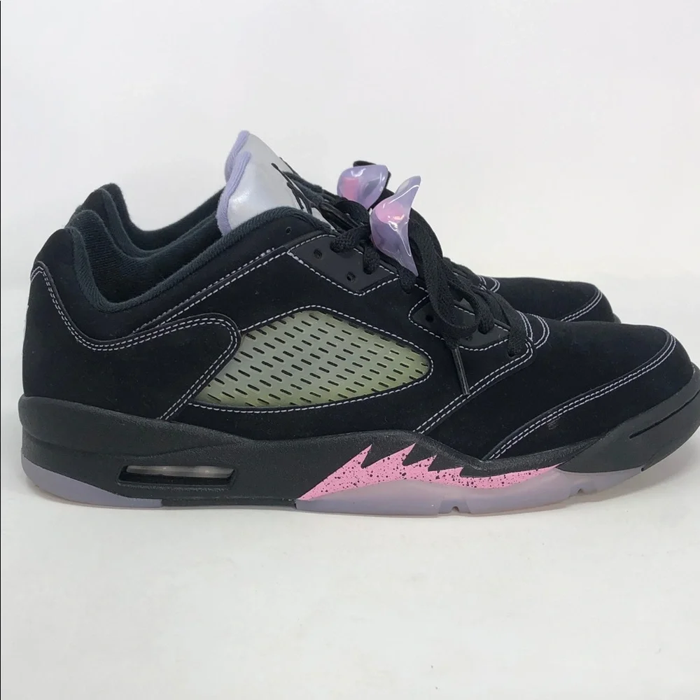 Air Jordan 5 Retro Low Dongdan DX4355-015 Black Pink Sneakers - Size 13
